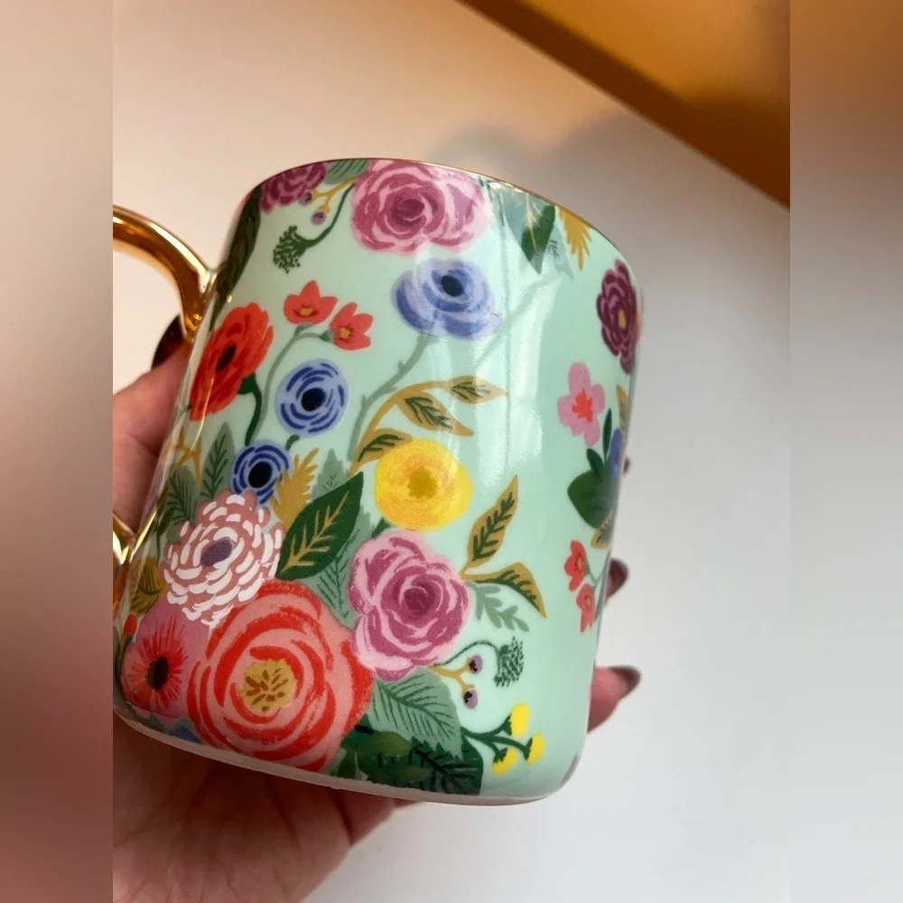 Rifle Paper Co. for Anthropologie Garden Party Monogram Mug Letter “C” - Picture 5 of 6